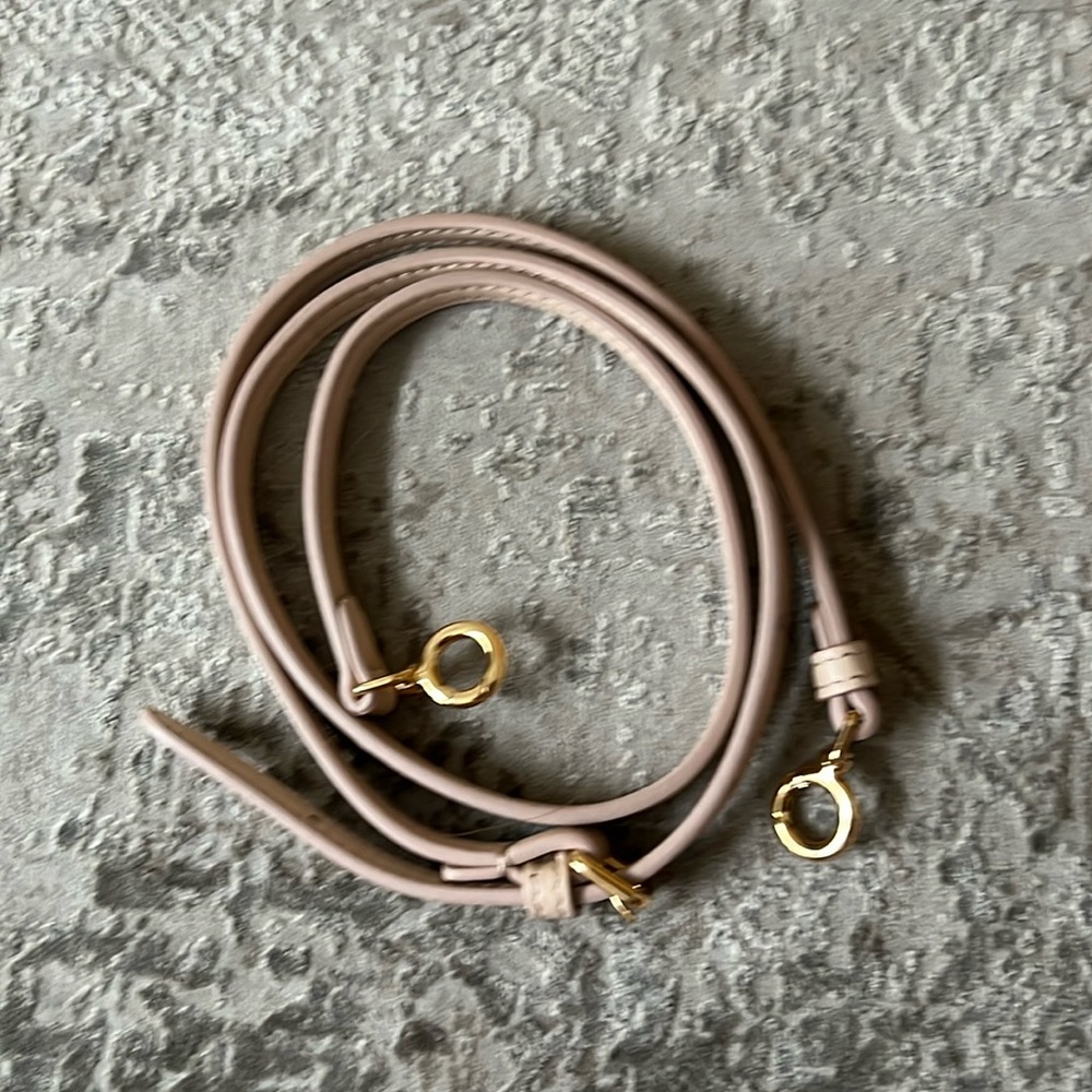 Fendi leather nude bag strap